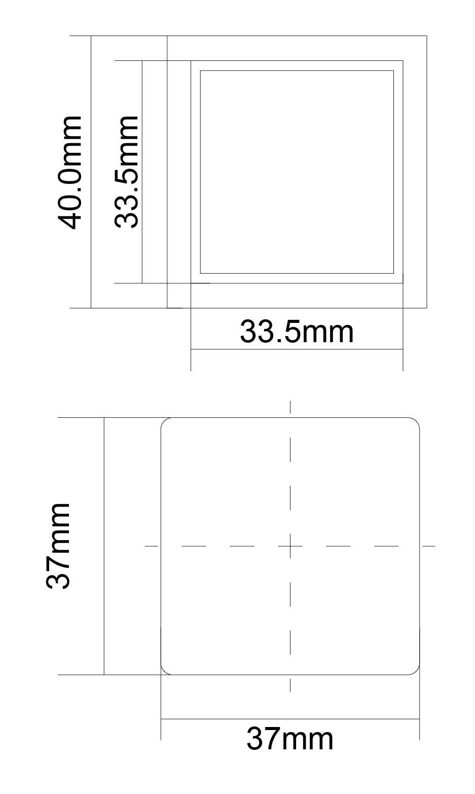 Elevator Transparent Plastic Characters Call Button (SN-PB310)