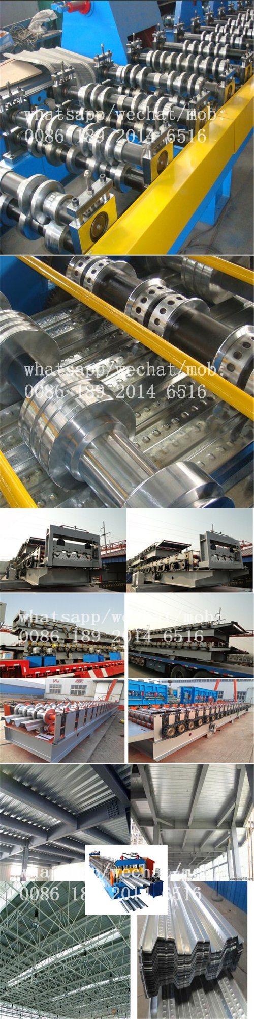 Metal Steel Floor Deck Roll Forming Machine