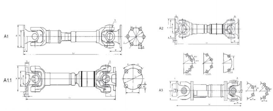 a Series a Pto Cardan Drive Shaft / Propeller Shaft / Shaft Couplings
