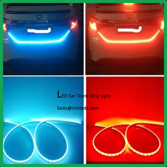 RGB Colorful Flowing/ LED Car Trunk Strip/ Dynamic Blinkers/ LED Turn Light /Tail Lights/ LED DRL Light