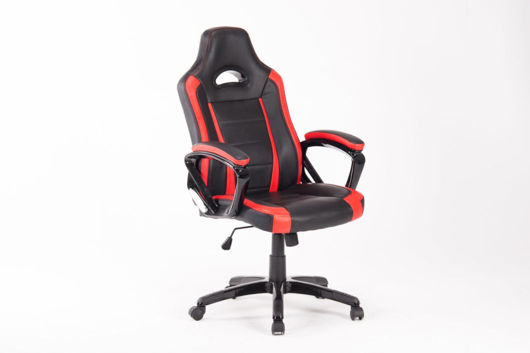 Eco Friendly Leather Soft Pad Office PC Computer Gaming Racing Chair with Headrest