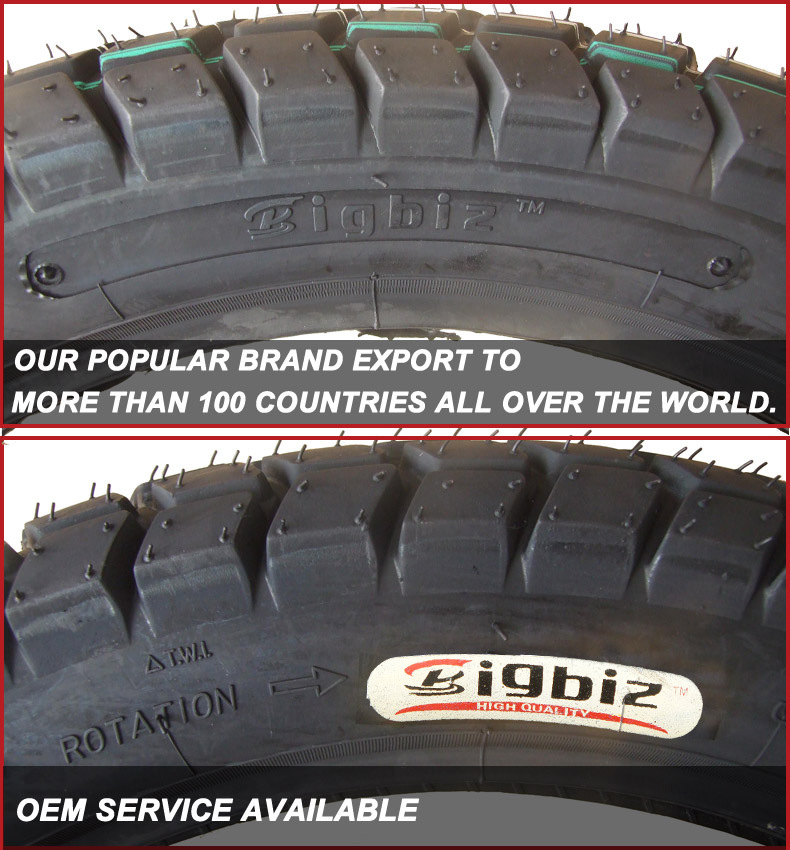 Best Quality Motorcycle Tire (3.00-17) with Butyl Rubber Inner Tube.