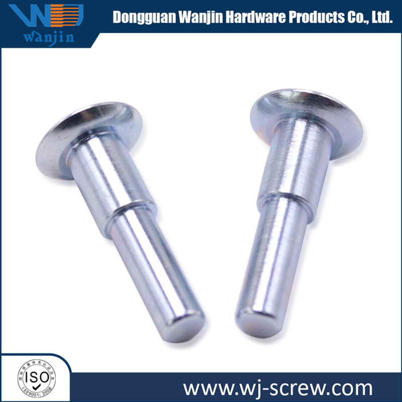 Customized Zinc Blue Countersunk Head Step Solid Rivet/Shoulder Rivets