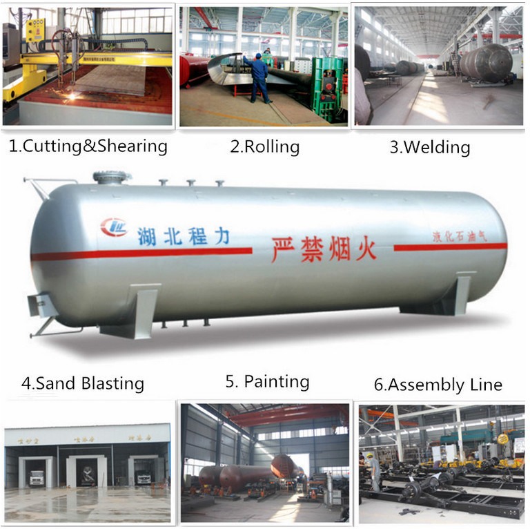 ASME Standard 60cbm /30 Ton LPG/Propane/Butane Storage/Cooking Gas Tank