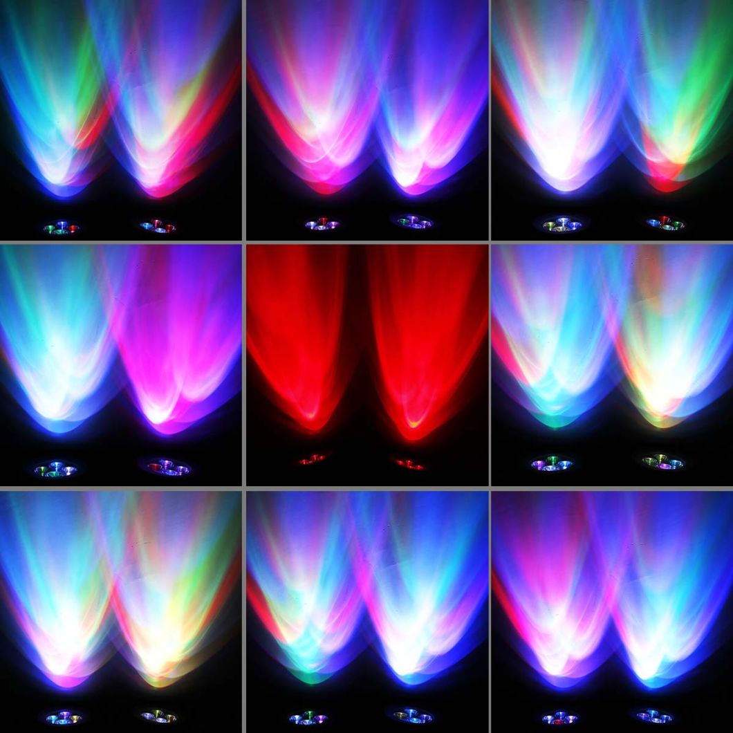 12LED Super Bright Dual Head RGB Color Changing Motion Sensor Solar Outdoor Spot Light