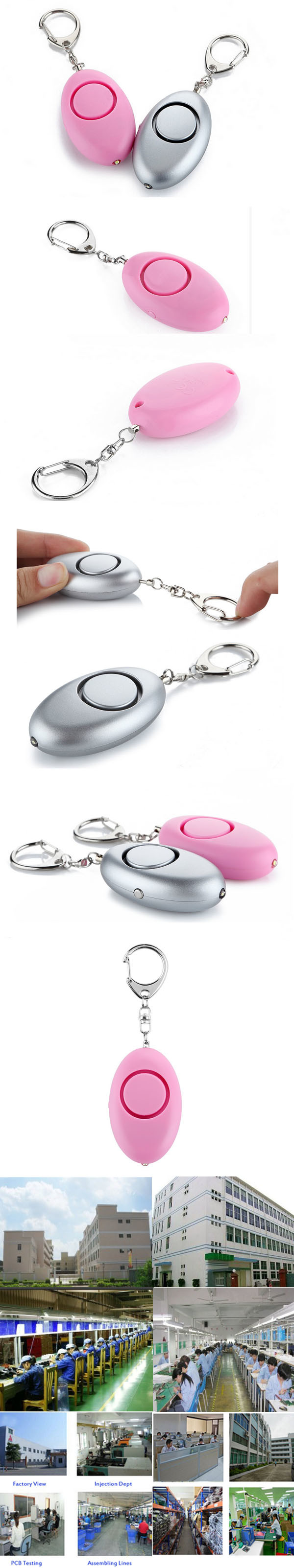 Girls and Kids' Personal Alarm Self Defense Security Alarm