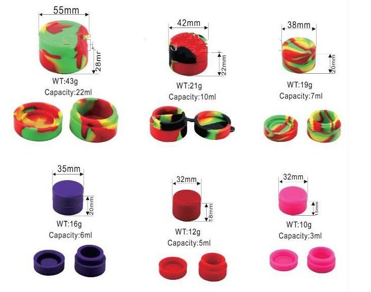 Soft and Durable Silicone Cosmetic Wax Containers