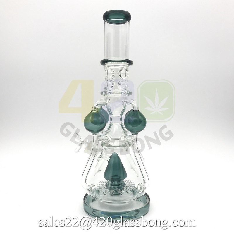 Heady Glass Water Pipe Recycler Smoking Pipe Crafts for Dry Herb Weed 420 Smoke