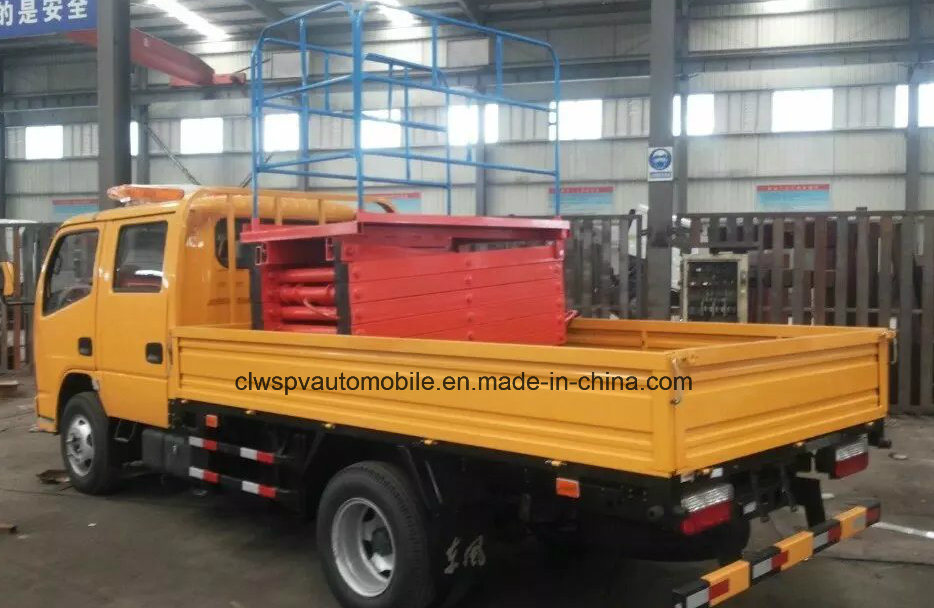 Dongfeng 4*2 Double Cab Scissor High Altitude Working Truck