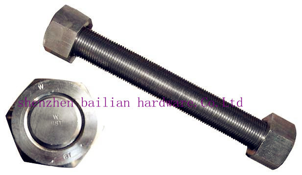 Carbon Steel Stud Bolt with Hex Nuts (A193-B7)