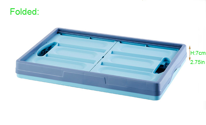 Portable Collapsible Plastic Storage Crate