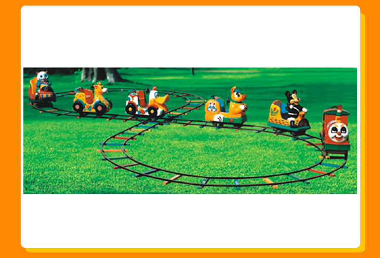 Amusement Park Kids Children Cartoon Car Chasing Train Rides Electric Trackless (KL6001)