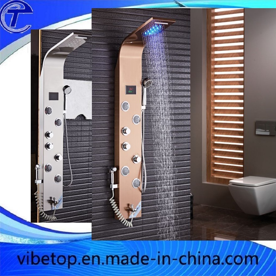 Wholesale Newest Design Purple Top Shower Sets /Panel