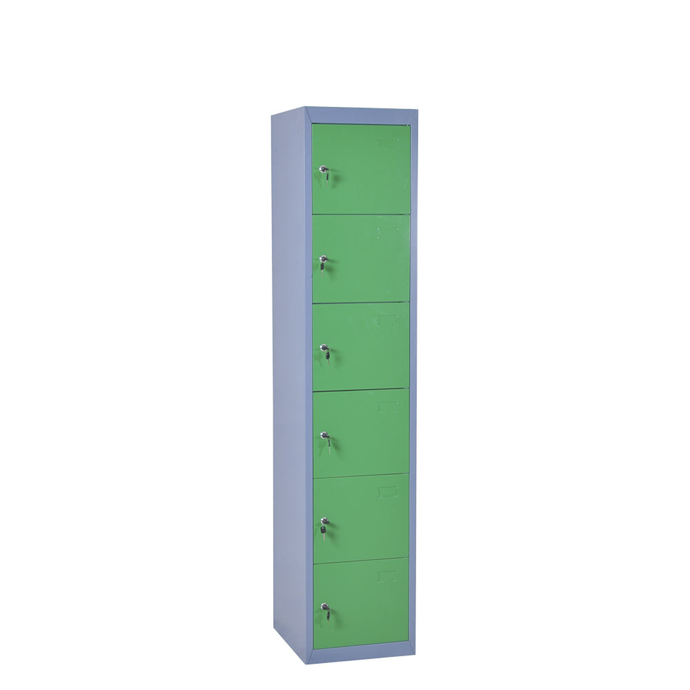 Knock Down Structure Six Doors Steel Locker Metal Storage Locker