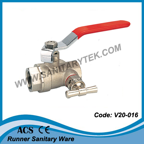 Water Ball Valve with Drain Valve (V20-016202)