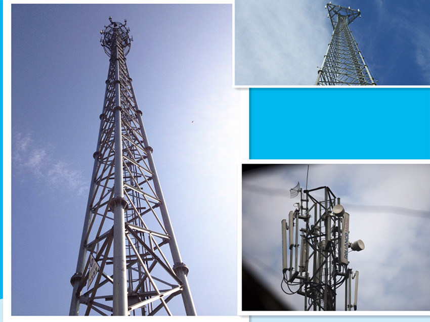 Telecommunication 3 Legged Steel Lattice Radio Tower