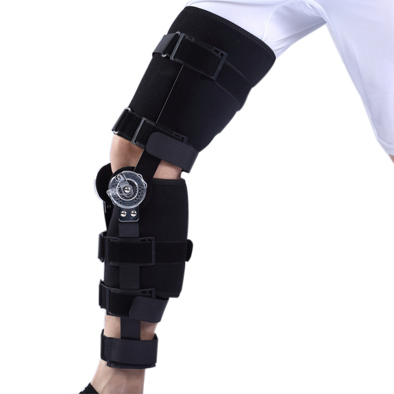 Neoprene EVA Stainless Steel Bar Adjustable Othepedic Correction Hinged Knee Support Brace