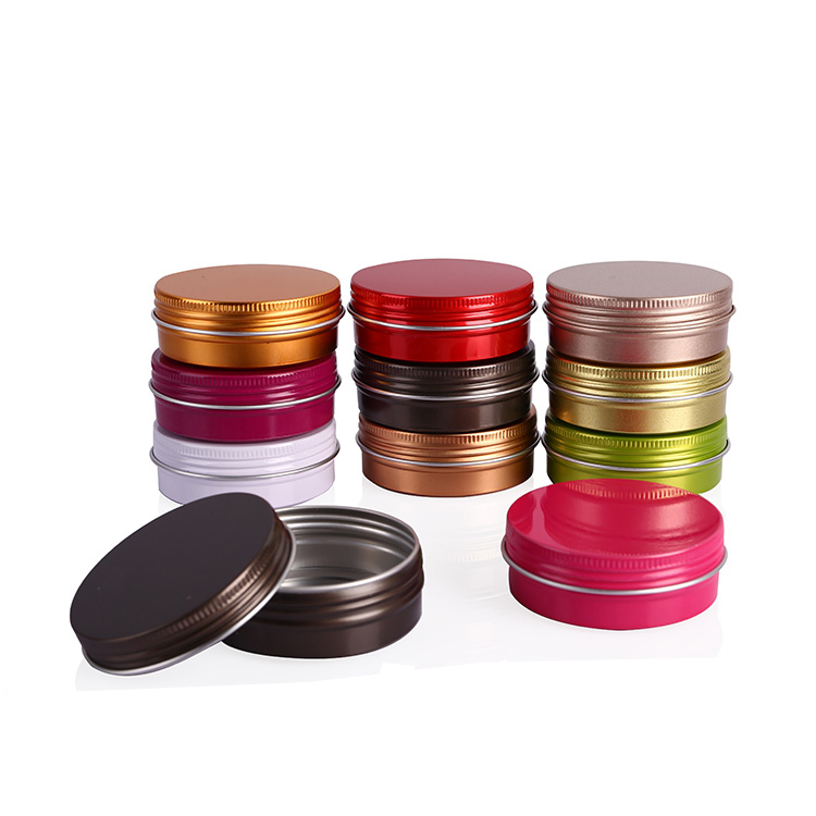 10g 15g 20g 30g 40g 50g 60g 80g 100g 150g 200g 250g 350g Colorful Food Grade Aluminum Cosmetic Jar