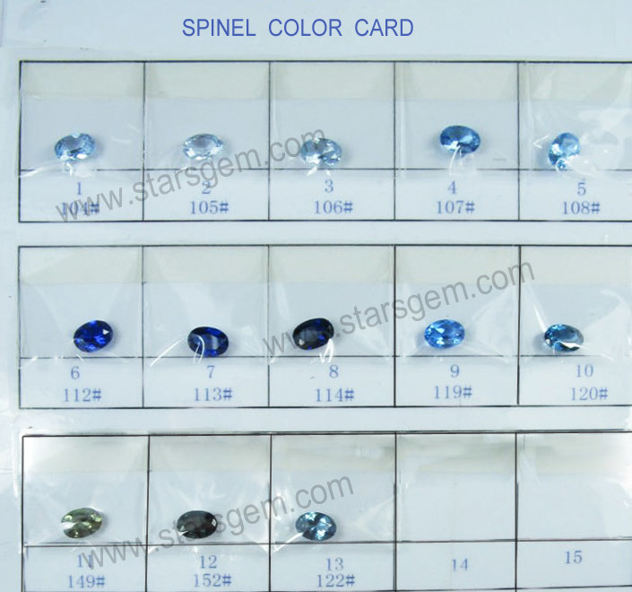 Special Shape Deep Blue Sapphire Syntetic Gemstone