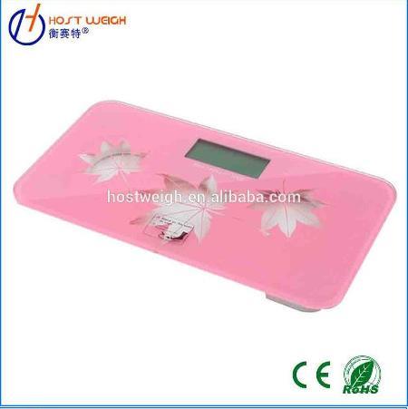 Pink Bathroom Electronic Digital Body Weight Scale 180kg