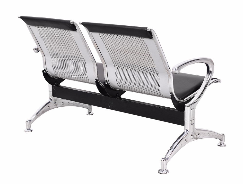 Cheap Steel Waiting Room Chairs for Airport Hospital Office Waiting Bench (THR-YC-B02B)