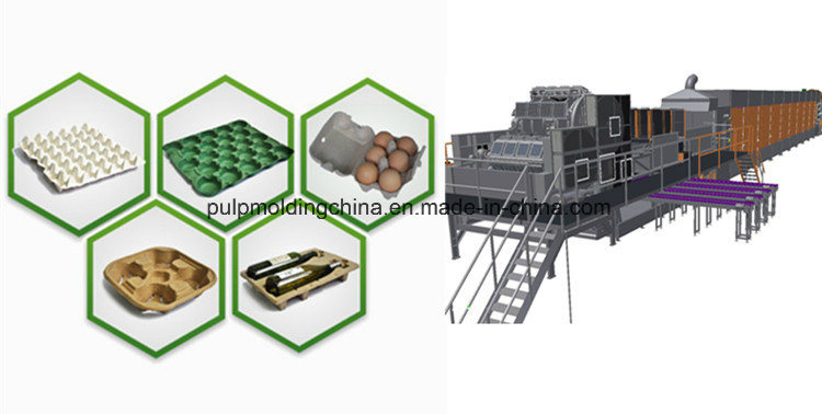 Hghy High Efficiency Automatic Egg Tray Machine Egg Trays Manufacturing Equipment