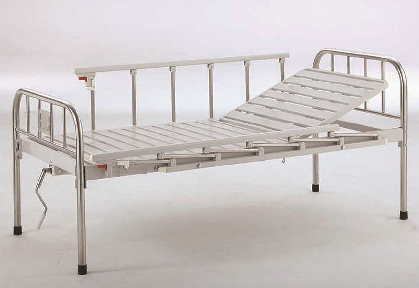 Movable Semi-Fowler Hospital Bed with Stainless Steel Head B-31-1 Ecom53