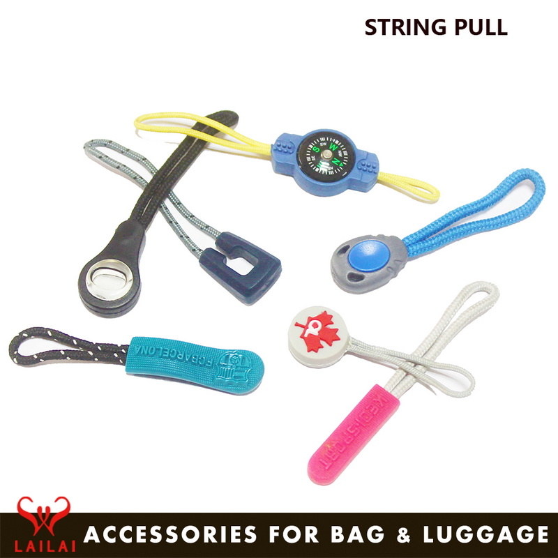 Custom Made Rubber Zipper Slider with Strap Puller