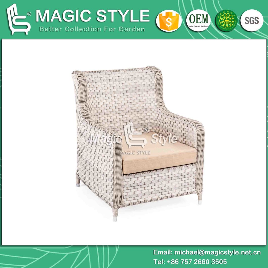 Patio Sofa with Cushion Wicker Combination Sofa Set Outdoor Sofa Set Rattan 2-Seat Sofa Leisure Sofa for Hotel (Magic Style)