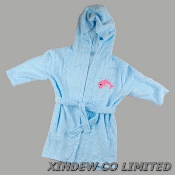 Super Soft & Breathable Bamboo Baby Bathrobe.