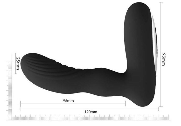 1PCS/Lot 12 Speeds USB Rechargeable Wireless Silicone Prostate Massager Anal Plug Vibrators Anal Tube Butt Plugs Sex Toy for Men