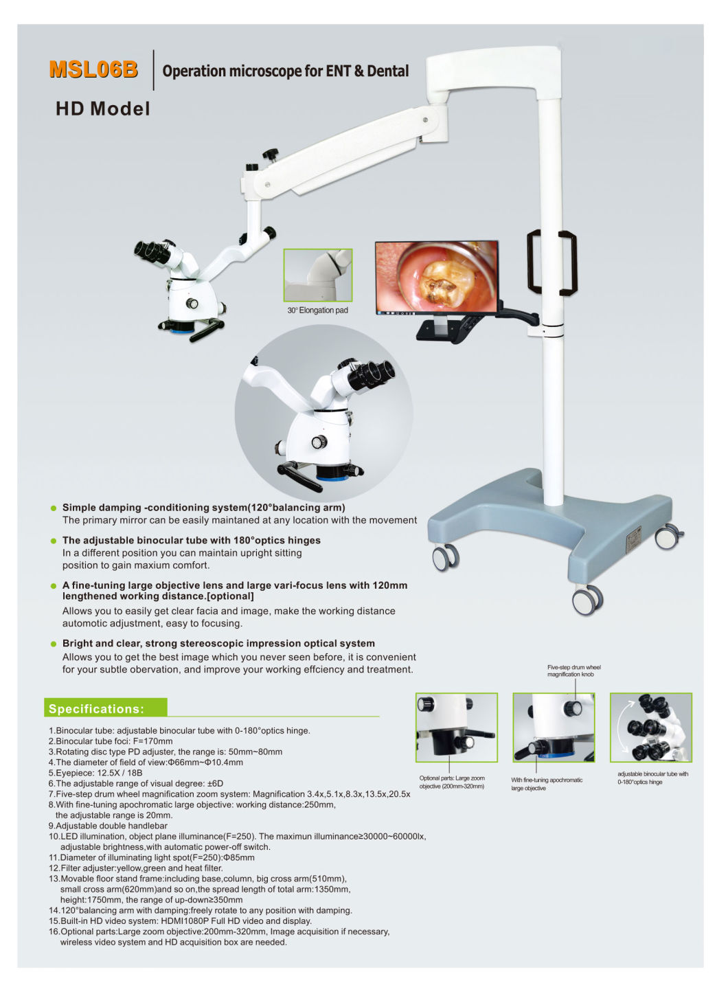 Medsinglong Dental Microscope Msl06 Series (5 models)