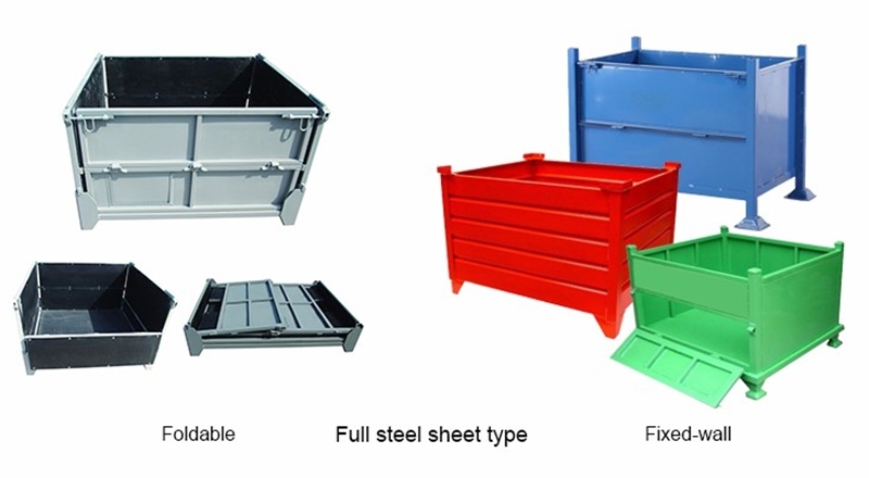 Foldable Wire Mesh Pallet Cage /Storage Container Box/Steel Pallet