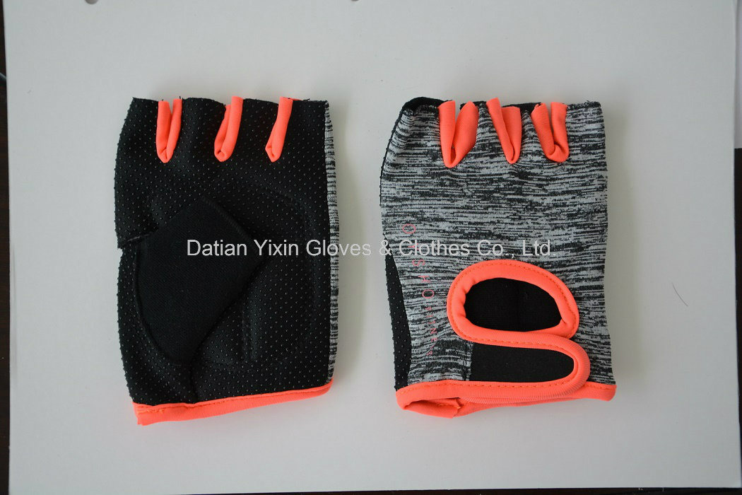 Safety Glove-Half Finger Glove-Cycling Glove- Bicycle Glove-Sport Glove-PVC Dotted Glove