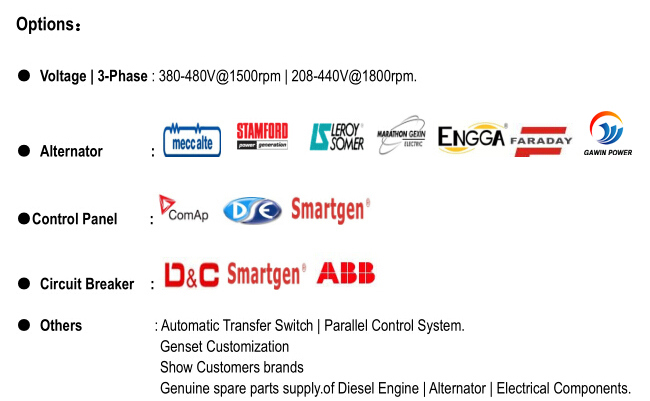 60Hz Cummins Diesel Generator Set for Brazil Market with Original Stamford and Controlled by Deepsea