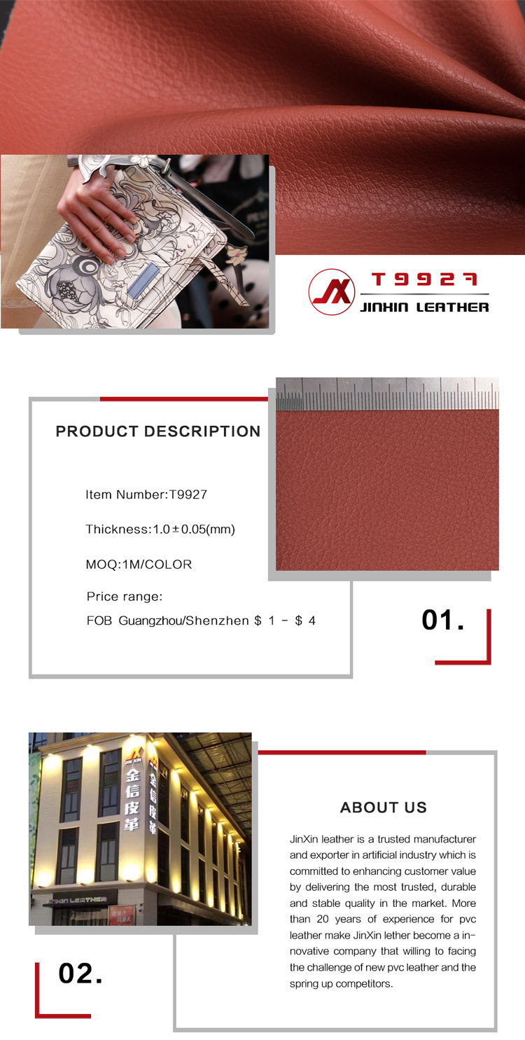 PU Artificial Synthetic Leather for Sofa Handbags with Lichee Pattern