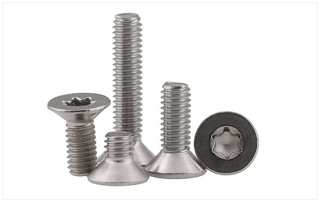 Ss304 Six Lobe Flat Head Socket Cap Machine Screw