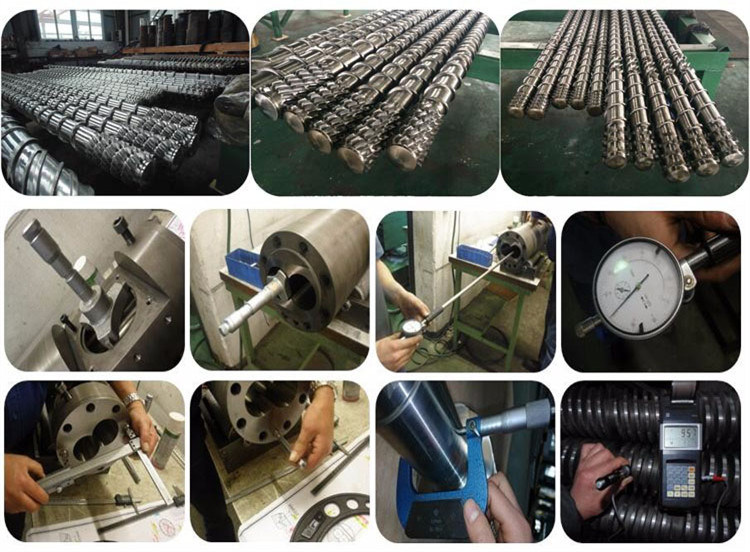 Ce Nitrided Conical Twin Screw and Barrel for Extruder Machine