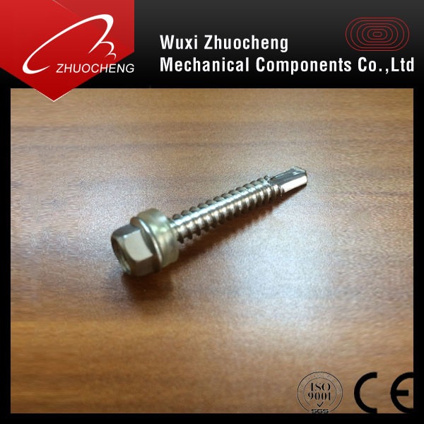 A2 A4 Stainless Steel Hex Head Flange Self Drilling Screw Machine