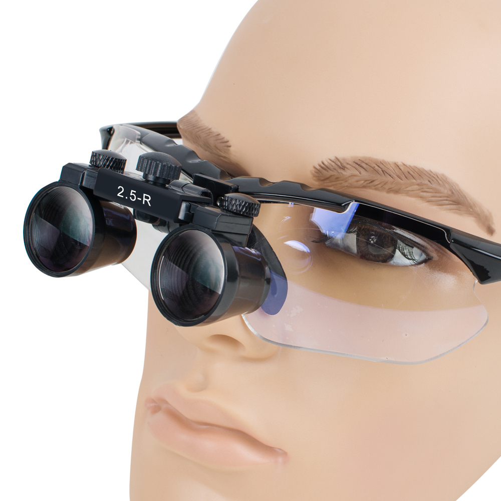 New 2.5X Dentist Black Dental Surgical Medical Binocular Loupes -Alisa