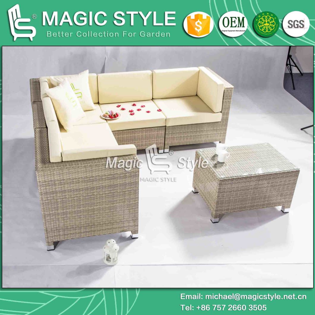 Outdoor Corner Sofa Set with Cushion High Quantity Loading Sofa