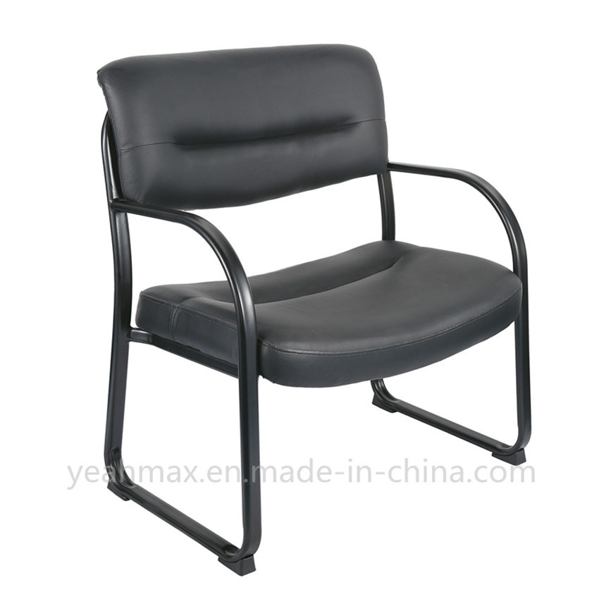 Black Hotel Furniture with Bonded Leather Upholstered and Metal Frame