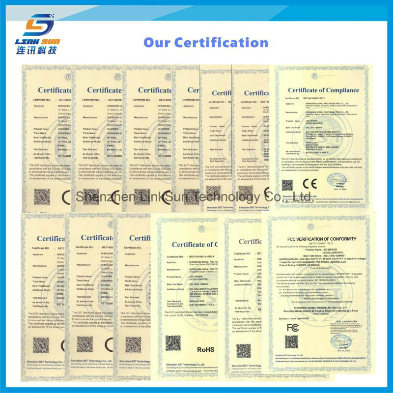 Constant Current 24W 12V 2A LED Power Supply with Ce FCC RoHS