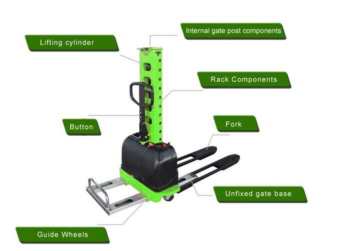 Integrated Hydraulic Four-Wheelers Ring Forklift Electric Portable Self Loading