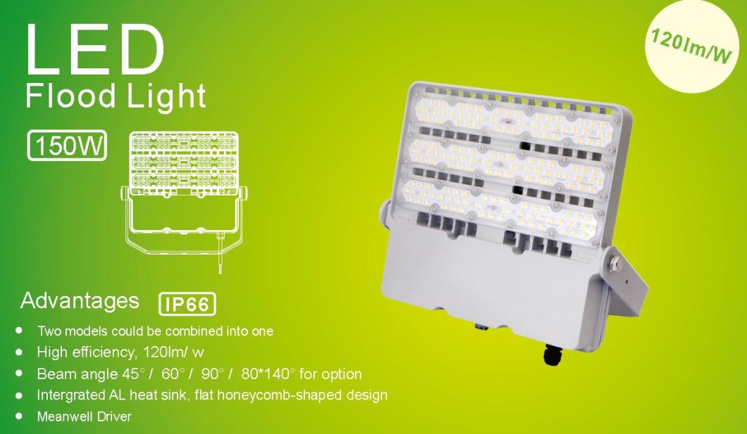 150W SMD5050 Outdoor IP66 LED Flood Light with Wholesaler Price