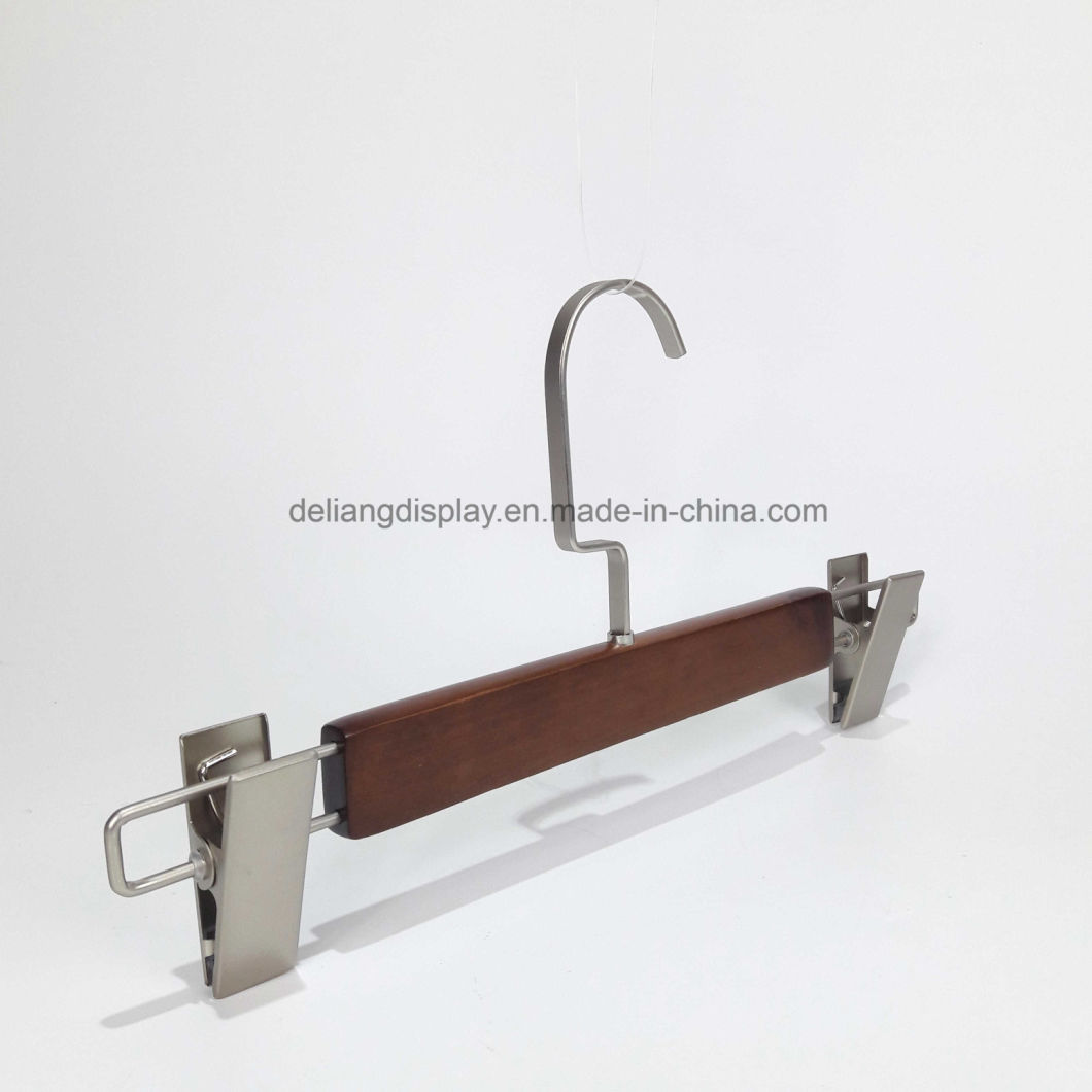 Wholesale Lotuswood Wooden Pants Hanger for Male/Female