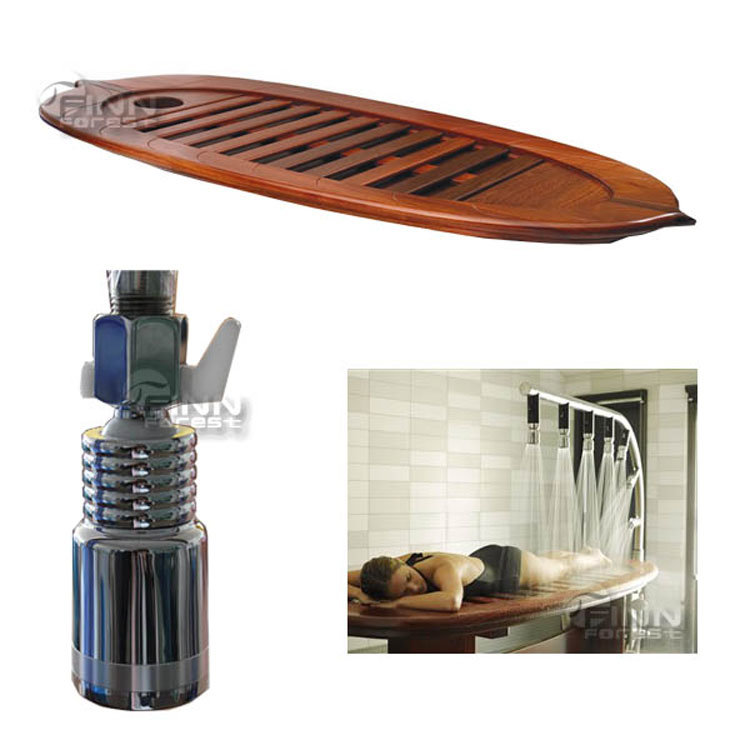 Stainless Steel Water Shower Wooden SPA Massage Bed