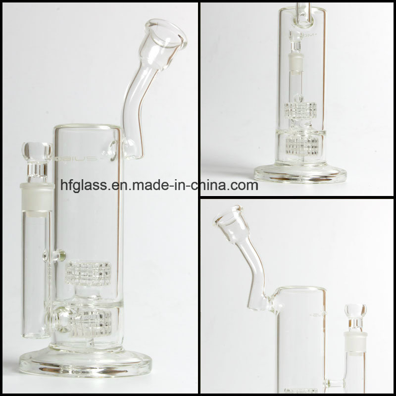 Hfy Mobius 60mm Bubbler Double Matrix Percs Smoking Glass Water Pipe