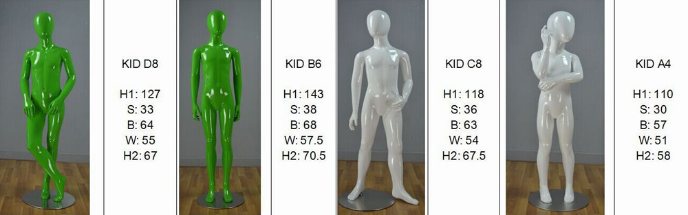 Realistic Make up Children Mannequin for Boutique Display