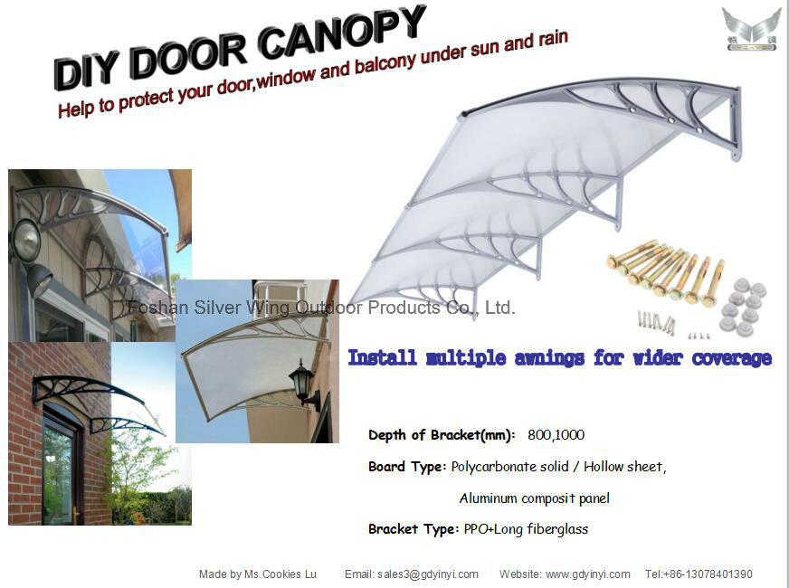 Transparance Plastic Outdoor Canopy/Awning for Window or Balcony (YY-B)